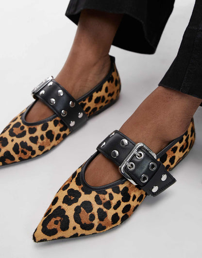 Buckle Strap Ballet Pump Shoes