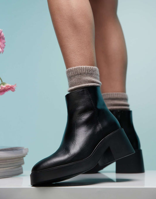 Low Heel Ankle Boots