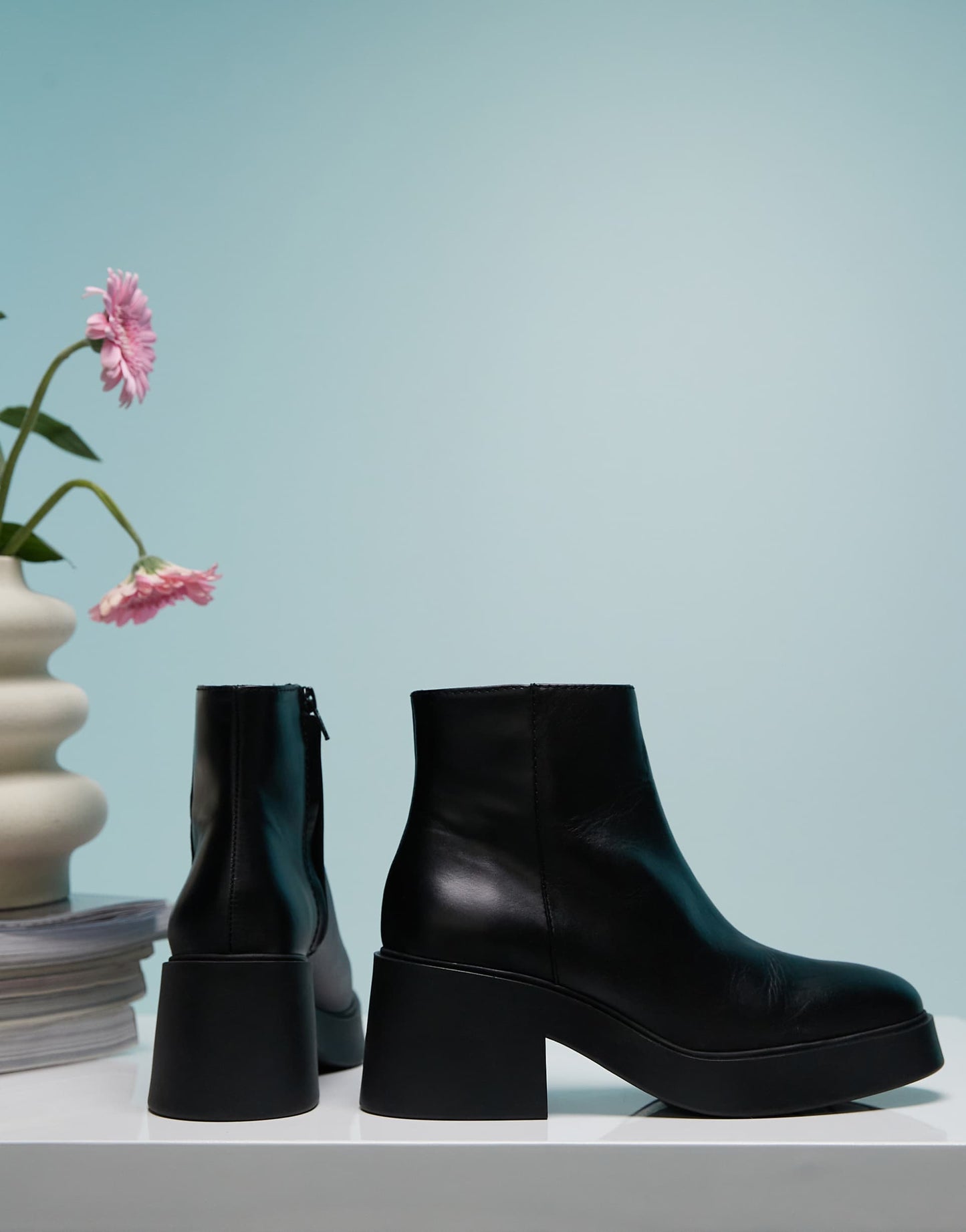 Low Heel Ankle Boots