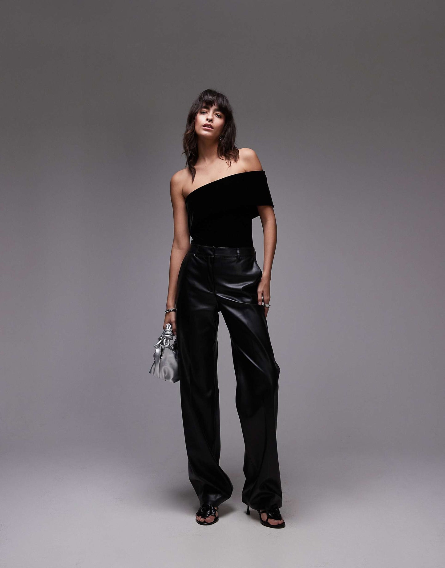 Velvet One Shoulder Bodysuit