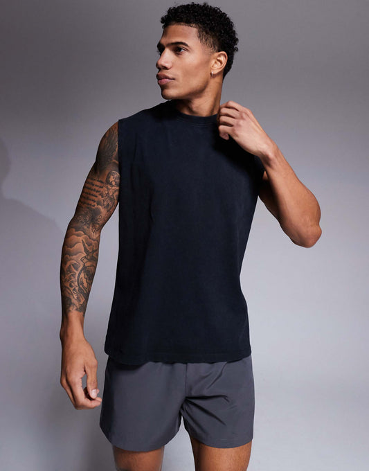 Icon Oversized Cotton Pump Training Tank With Quick Dry Finish