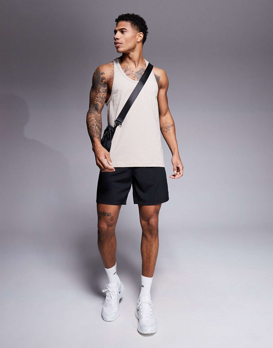 Icon Training Cotton Stringer Vest With Quick Dry Finish