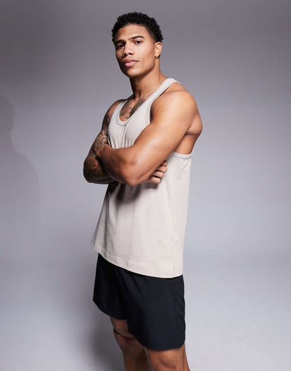 Icon Training Cotton Stringer Vest With Quick Dry Finish