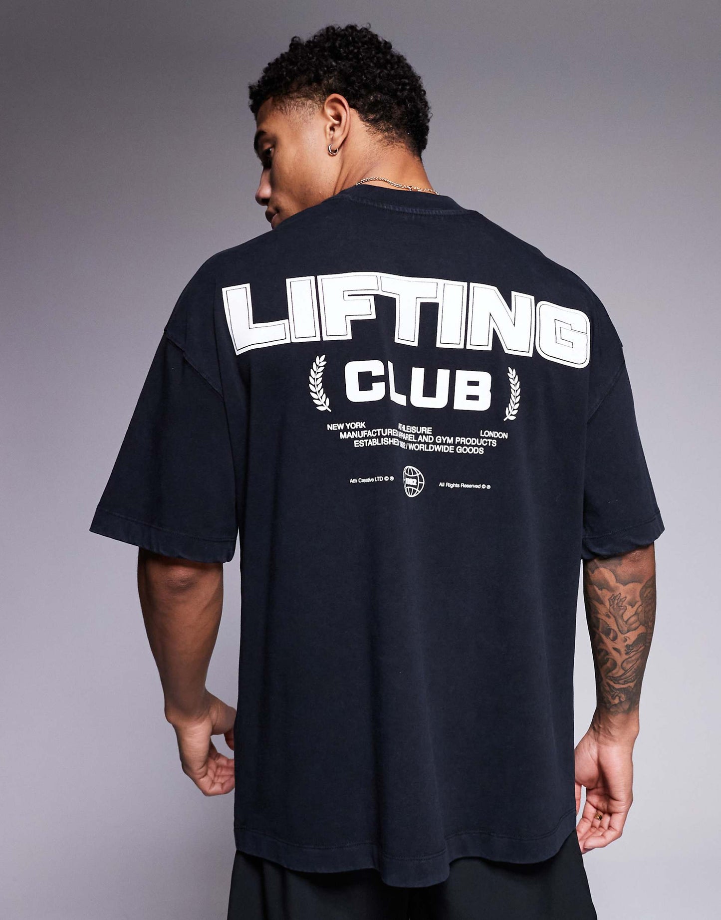 Back Print Boxy Heavyweight Cotton T-Shirt With Quick Dry Finish