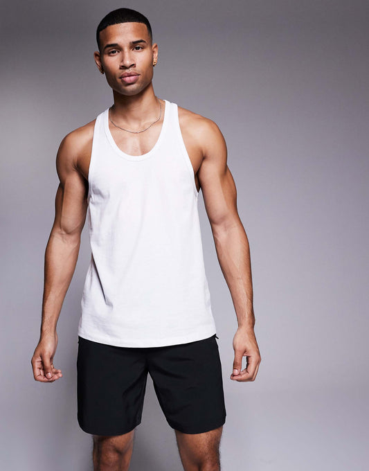 Icon Training Cotton Stringer Vest With Quick Dry Finish