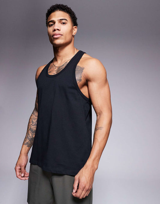Icon Training Cotton Stringer Vest With Quick Dry Finish