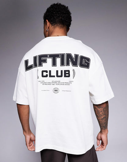 Back Print Boxy Heavyweight Cotton T-Shirt With Quick Dry Finish
