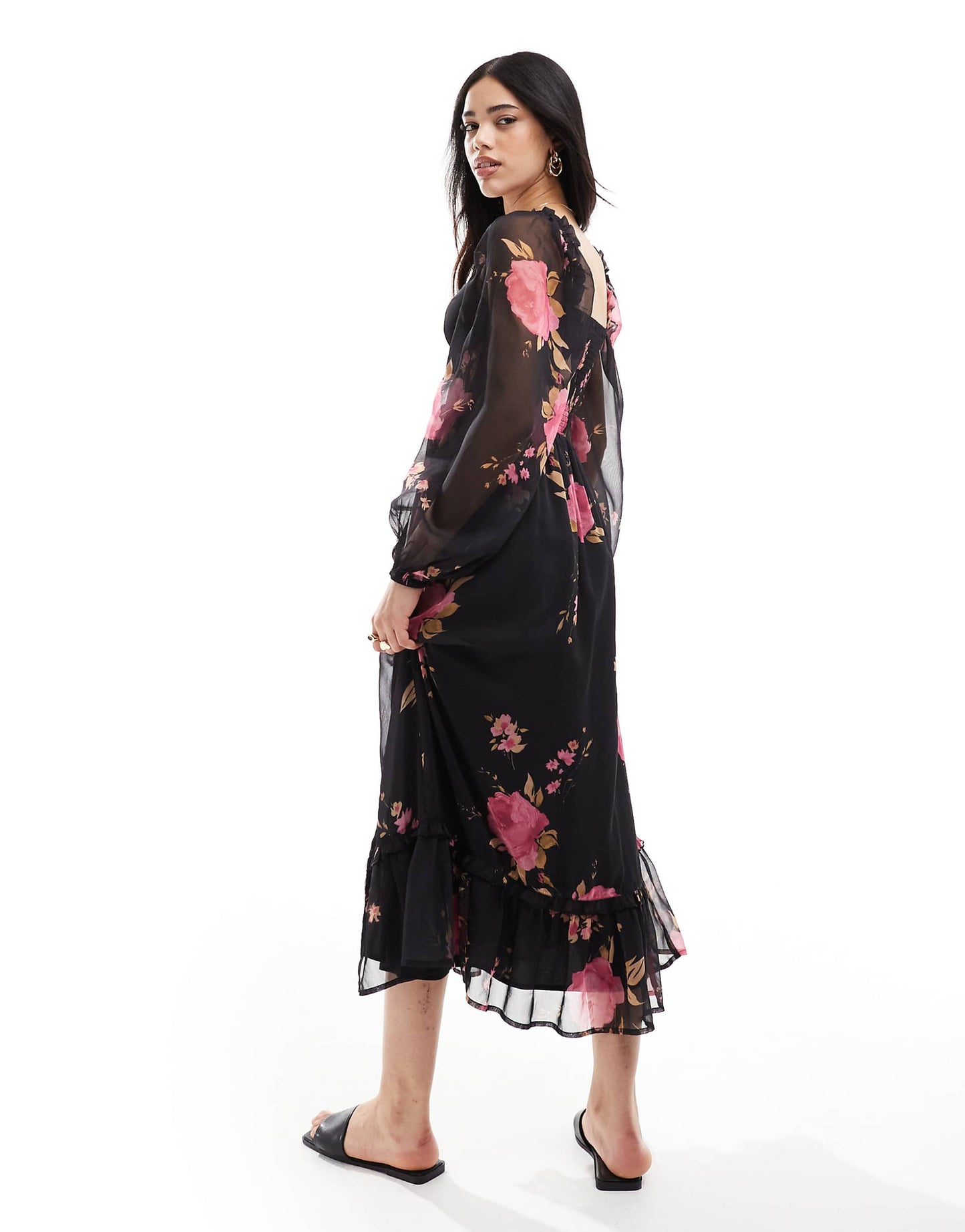 Corset Detail Maxi Dress