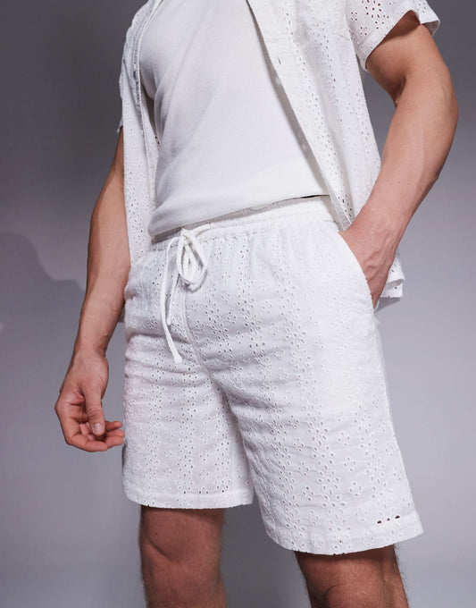 Broderie Beach Short Co-Ord