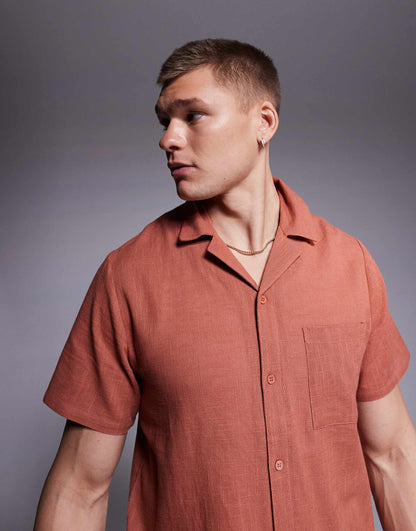 Short Sleeve Beach Shirt Co-Ord