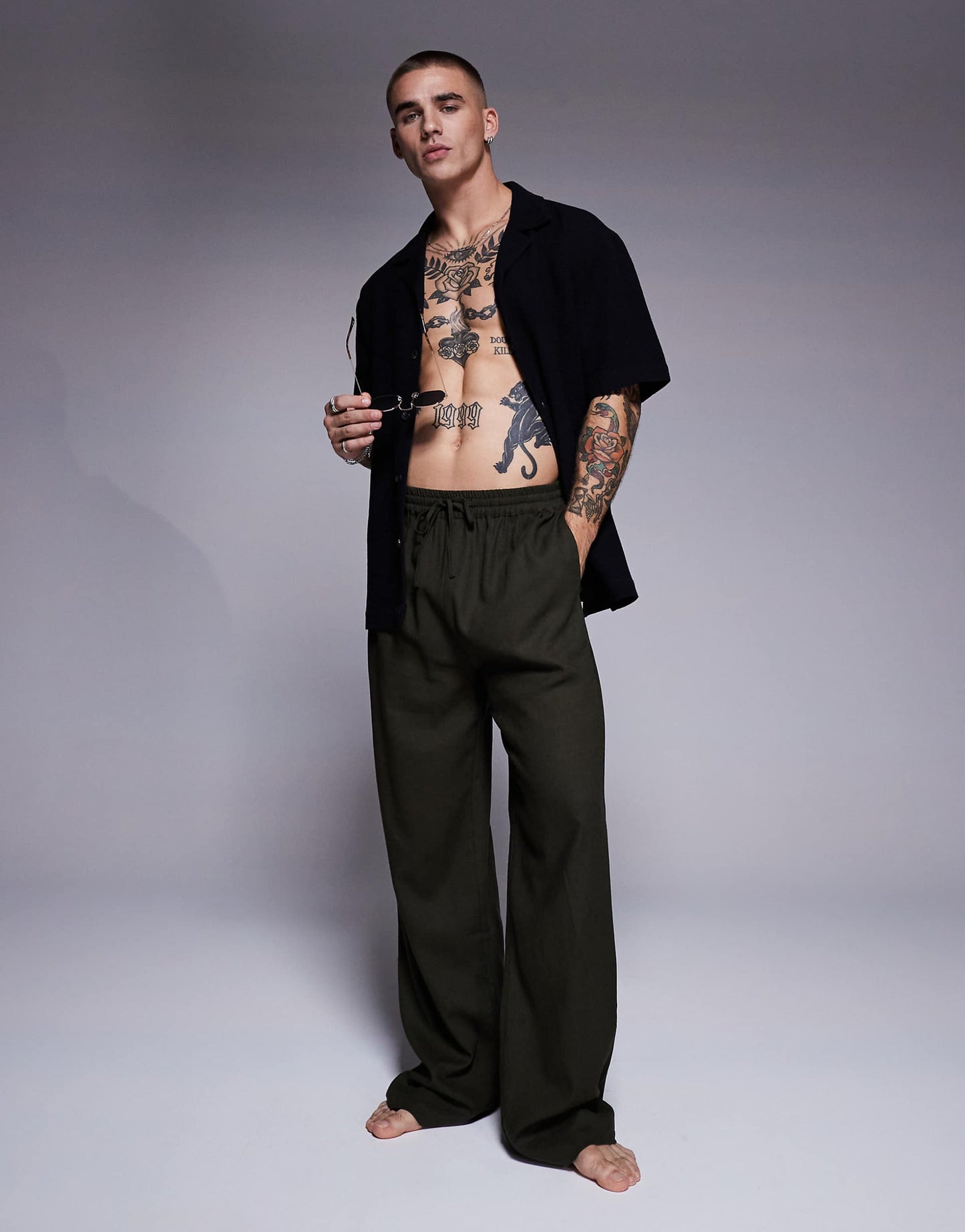 Drawstring Beach Trouser