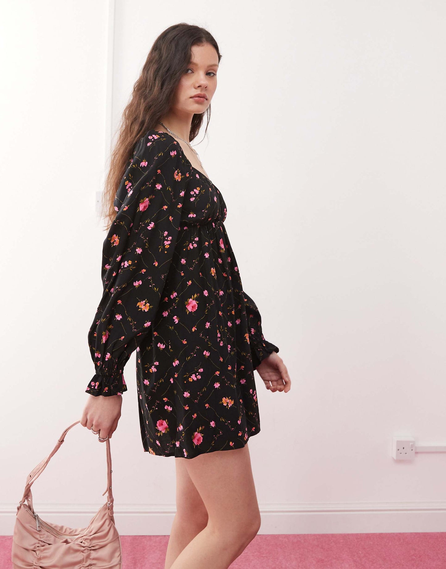 Long Sleeve Mini Tea Dress