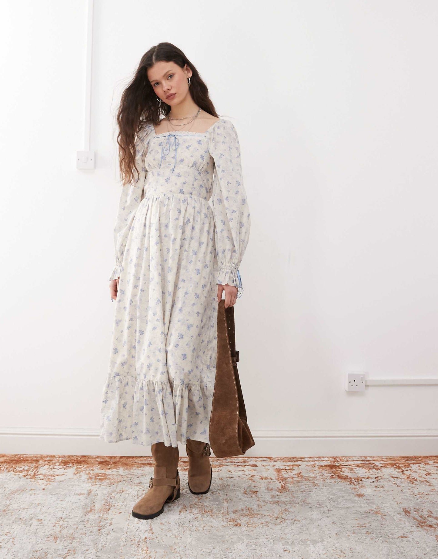 Milkmaid Maxi Dress