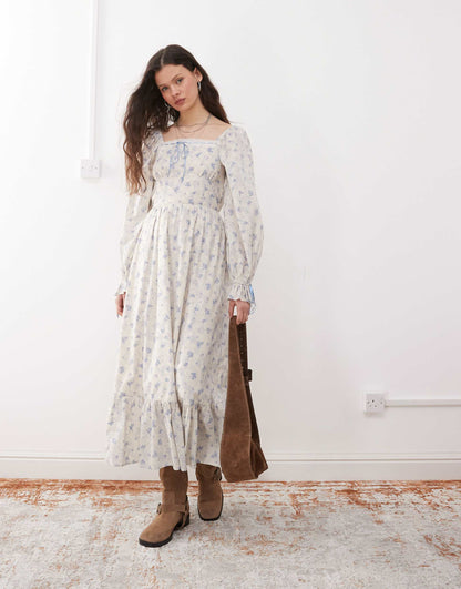 Milkmaid Maxi Dress