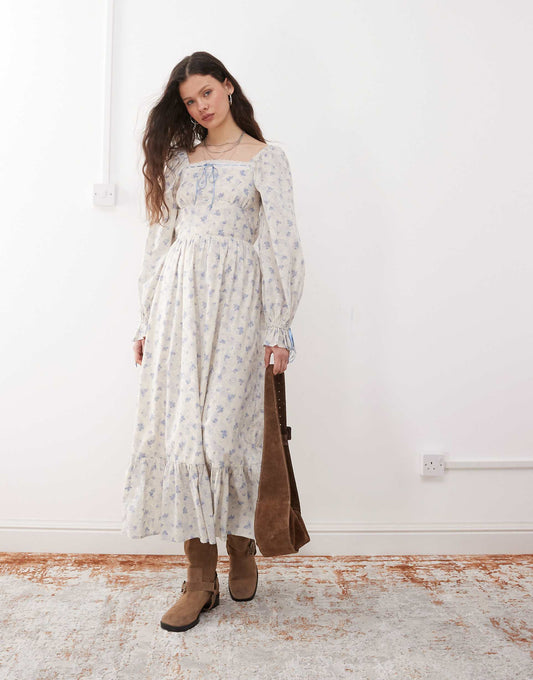 Milkmaid Maxi Dress