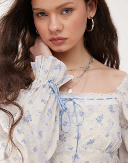 Milkmaid Maxi Dress