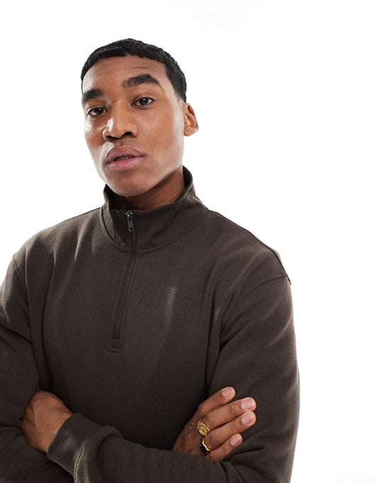 Oversize Quarter Zip Sweatshirt