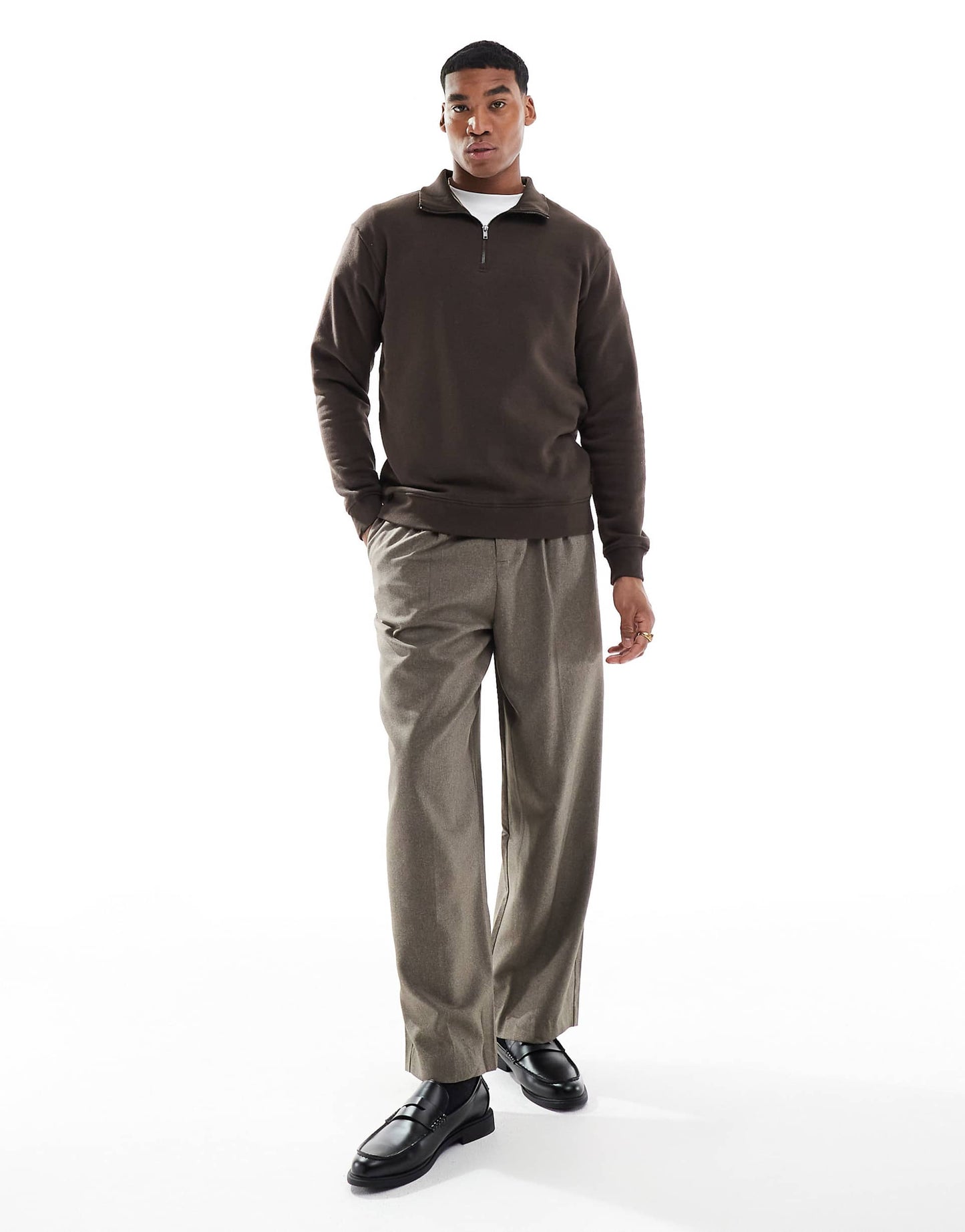 Oversize Quarter Zip Sweatshirt