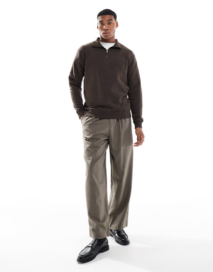 Oversize Quarter Zip Sweatshirt