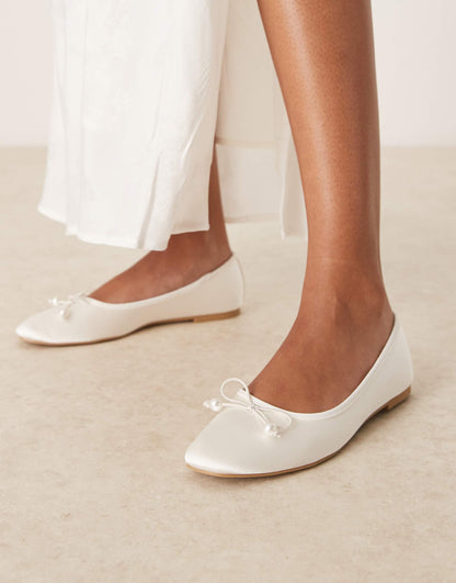 Adyra Ballet Shoes With Bow Detail