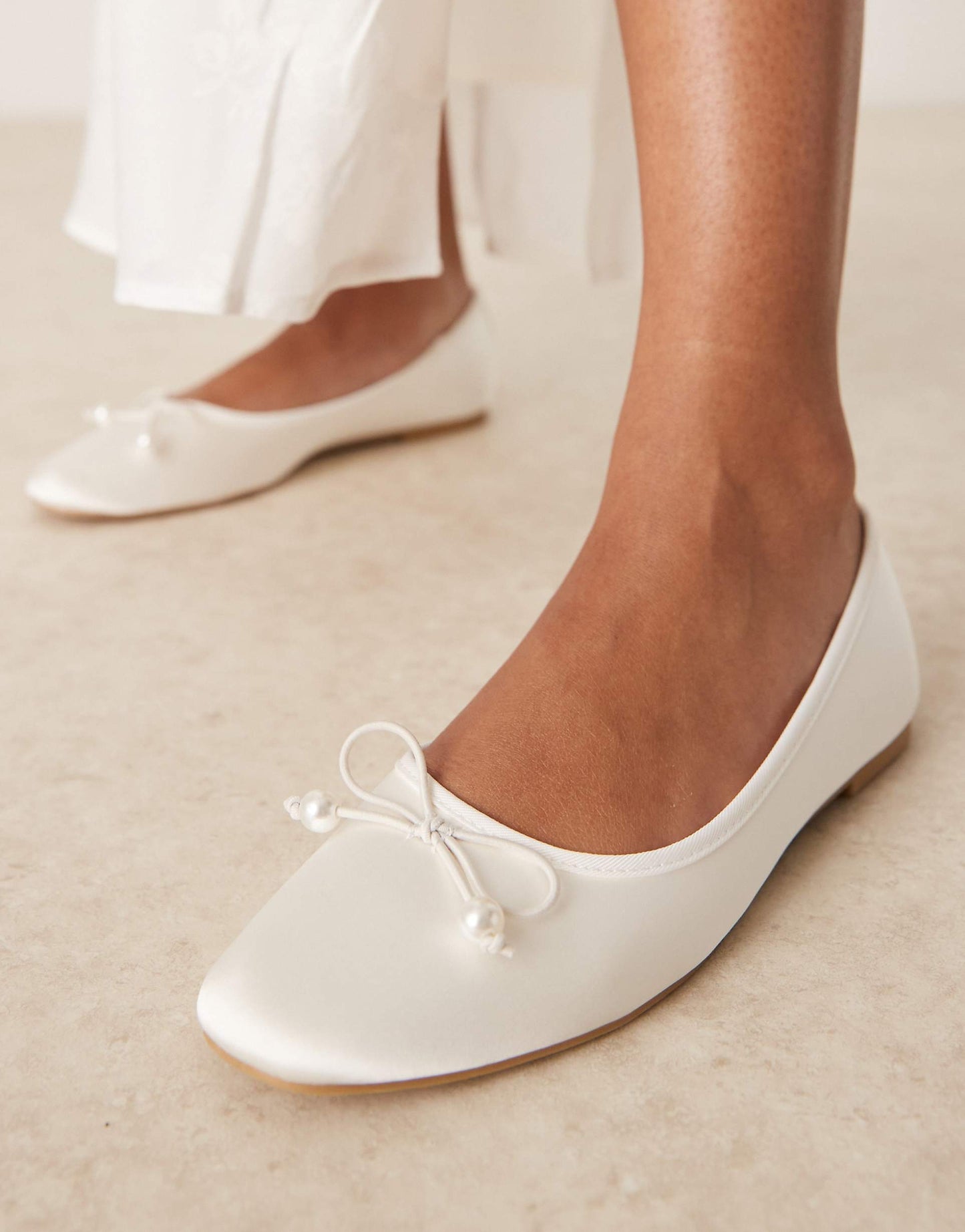 Adyra Ballet Shoes With Bow Detail