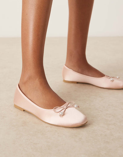Adyra Ballet Shoes With Bow Detail
