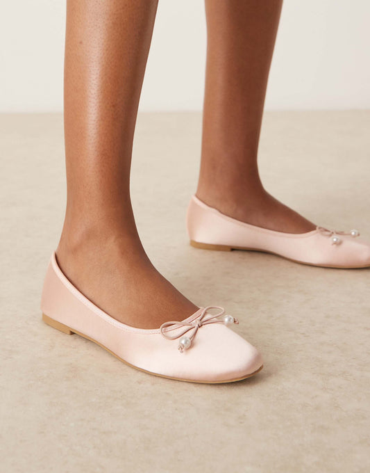 Adyra Ballet Shoes With Bow Detail
