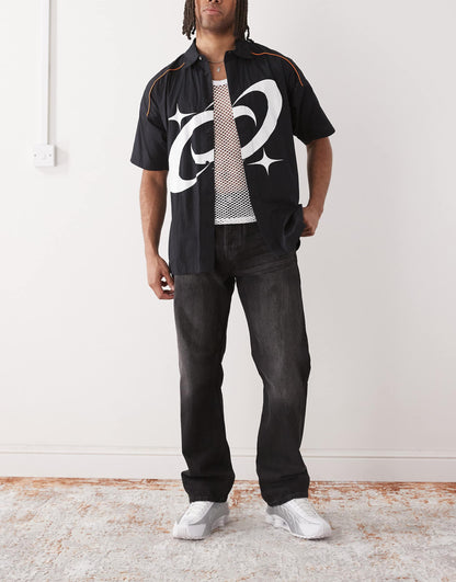 Space Relaxed Fit Straight Leg Jeans