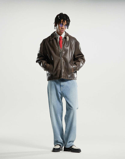 Space Relaxed Fit Straight Leg Jeans