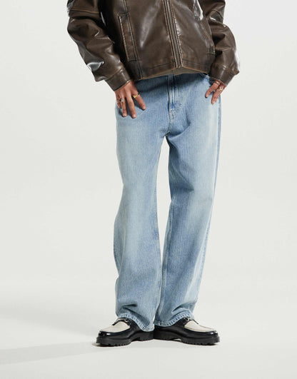 Space Relaxed Fit Straight Leg Jeans