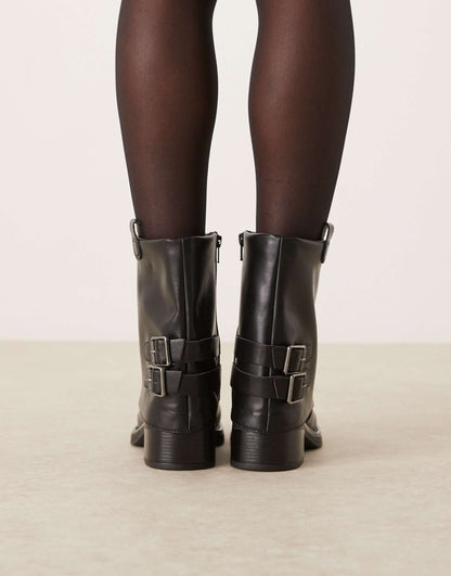Foldover Ankle Biker Boot