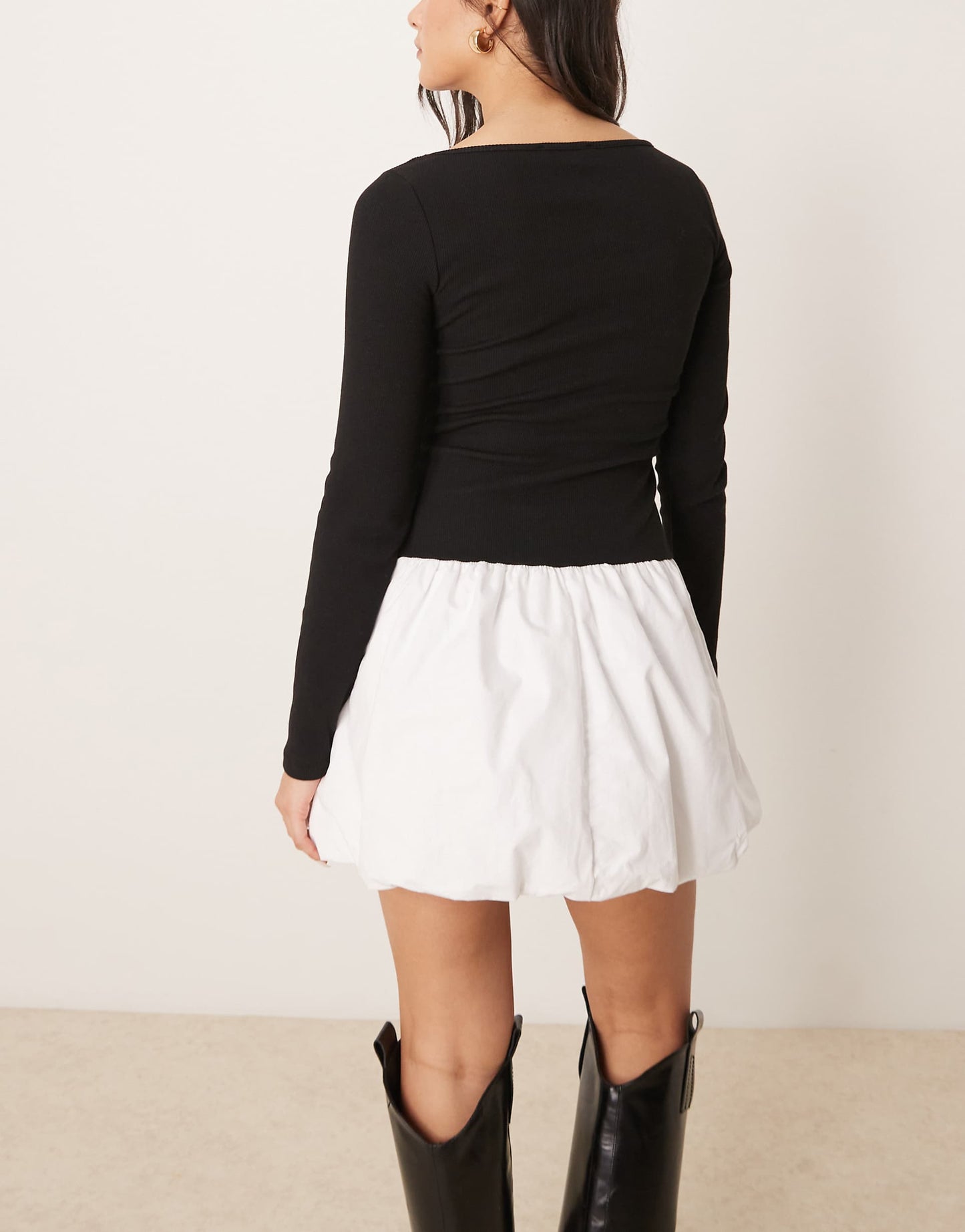 Bubble Skirt Mini Dress