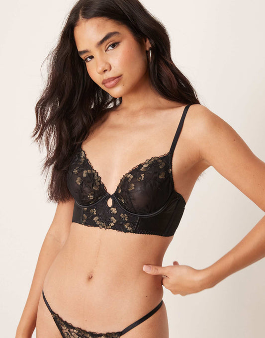 Embellished Non Padded Bra