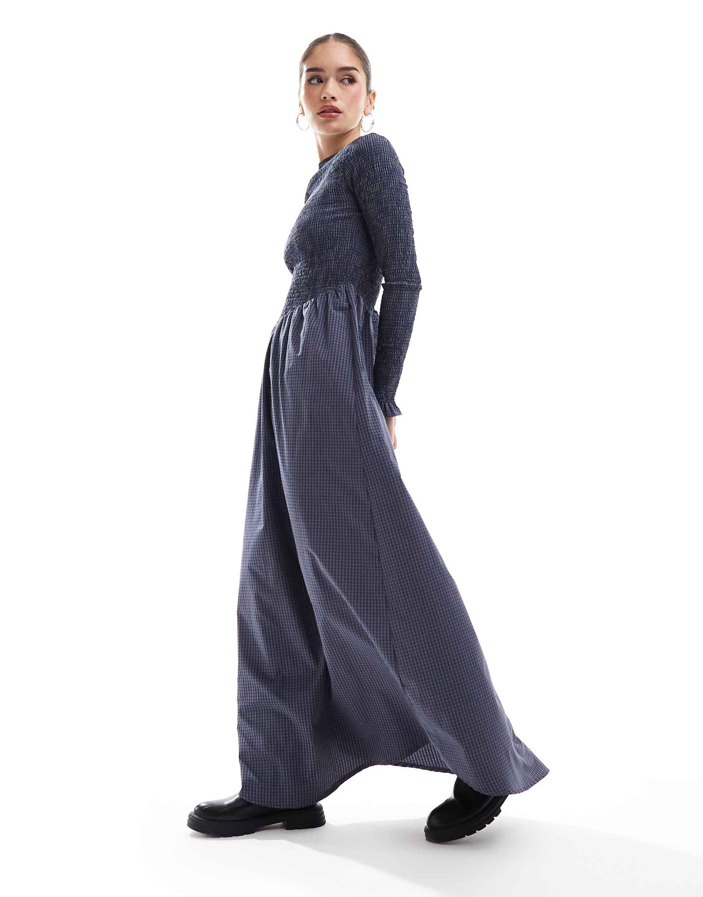 Shirred Maxi Dress