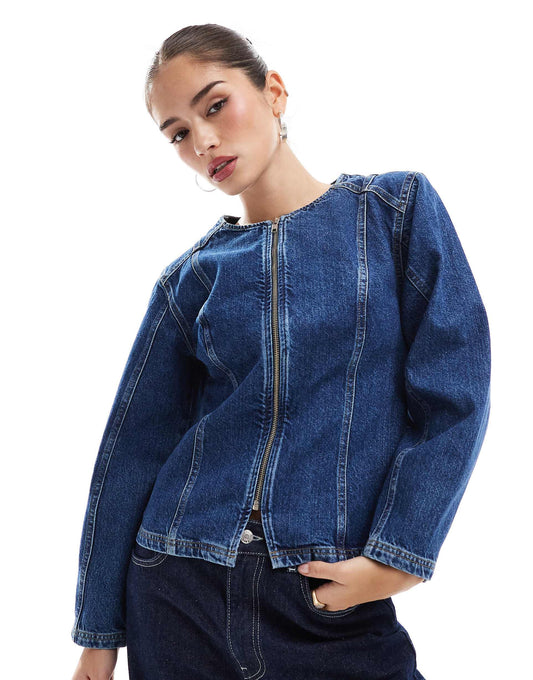 Denim Cinched Jacket