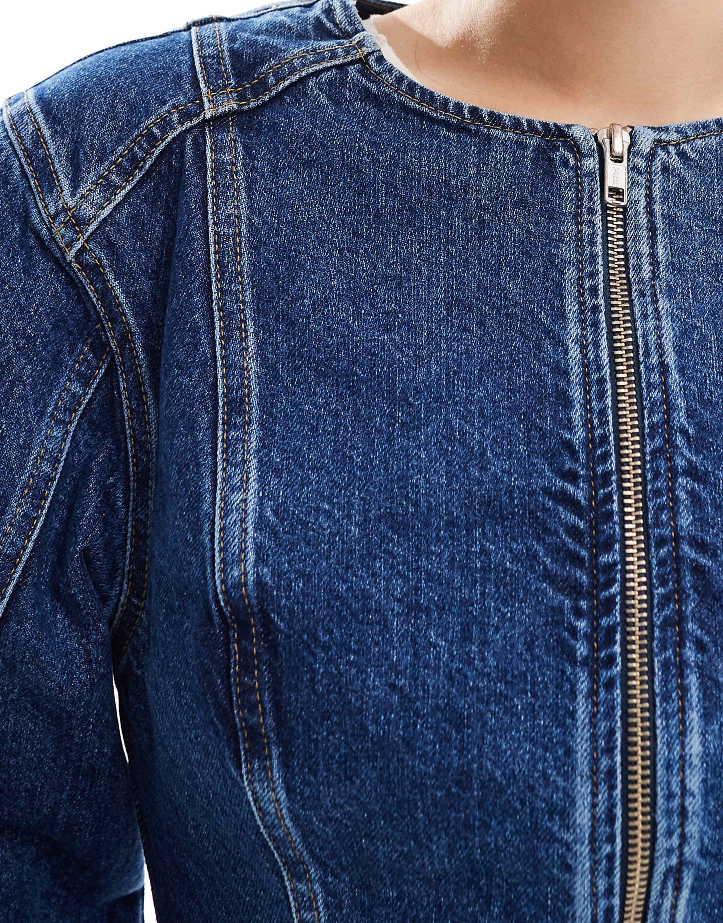Denim Cinched Jacket