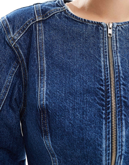 Denim Cinched Jacket