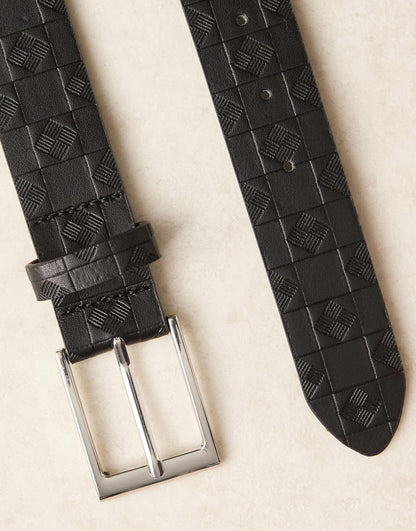 Embossed Checkerboard Belt