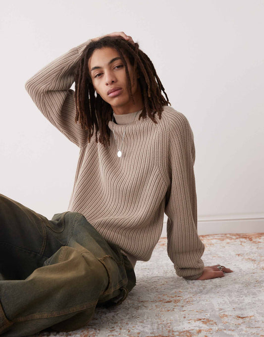 Knitted Crew Neck Jumper