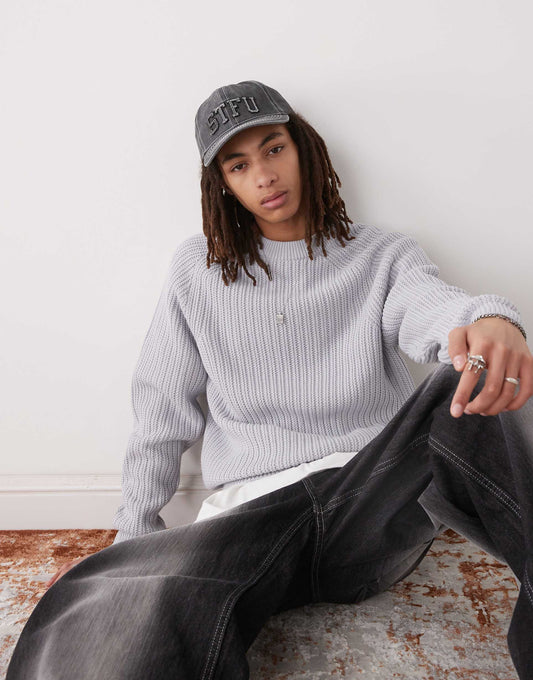 Knitted Crew Neck Jumper