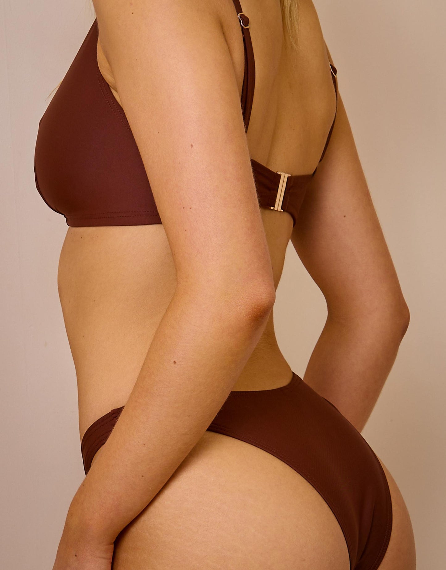 Ring Front High Leg Bikini Bottom