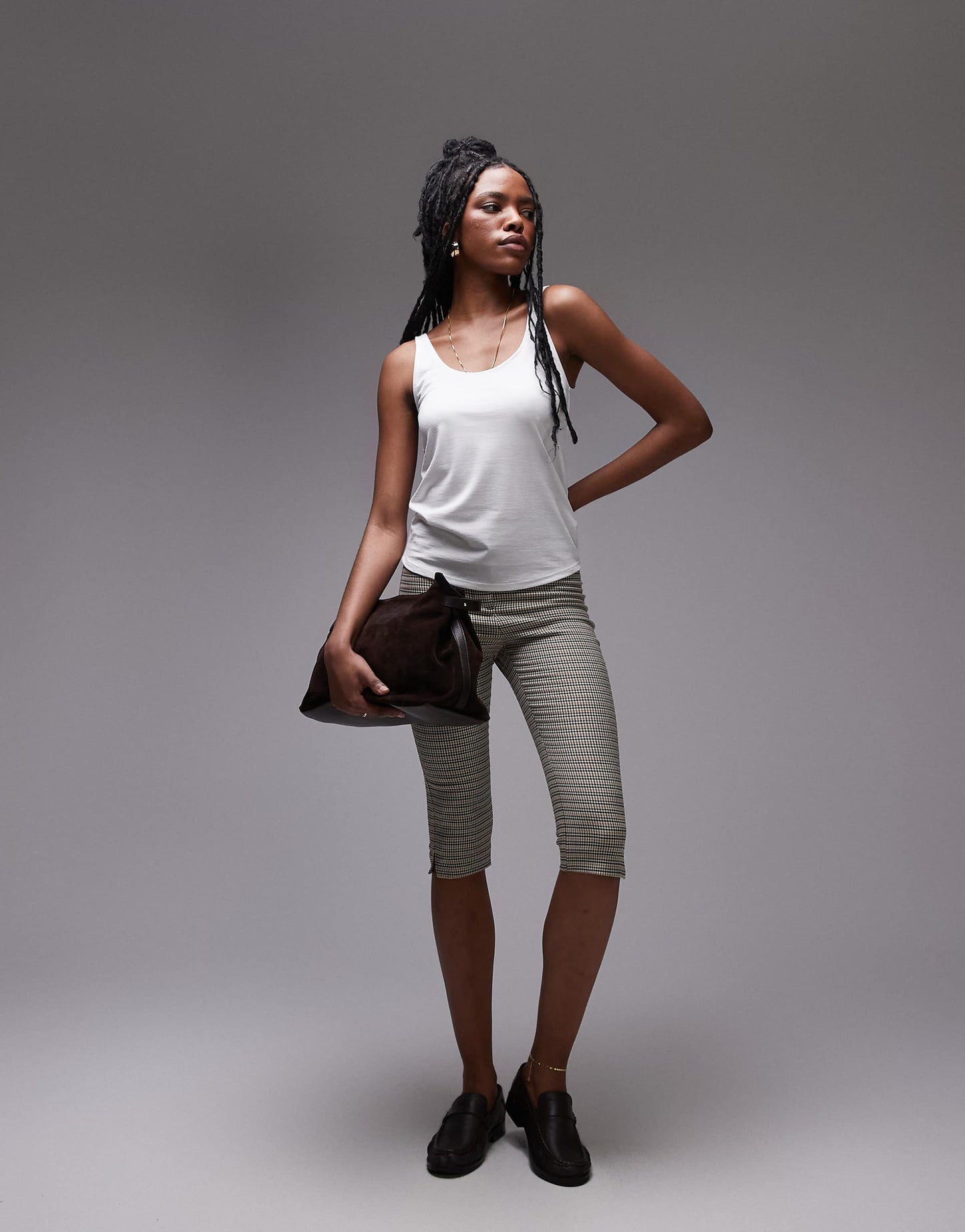 Slouchy Scoop Neck Vest