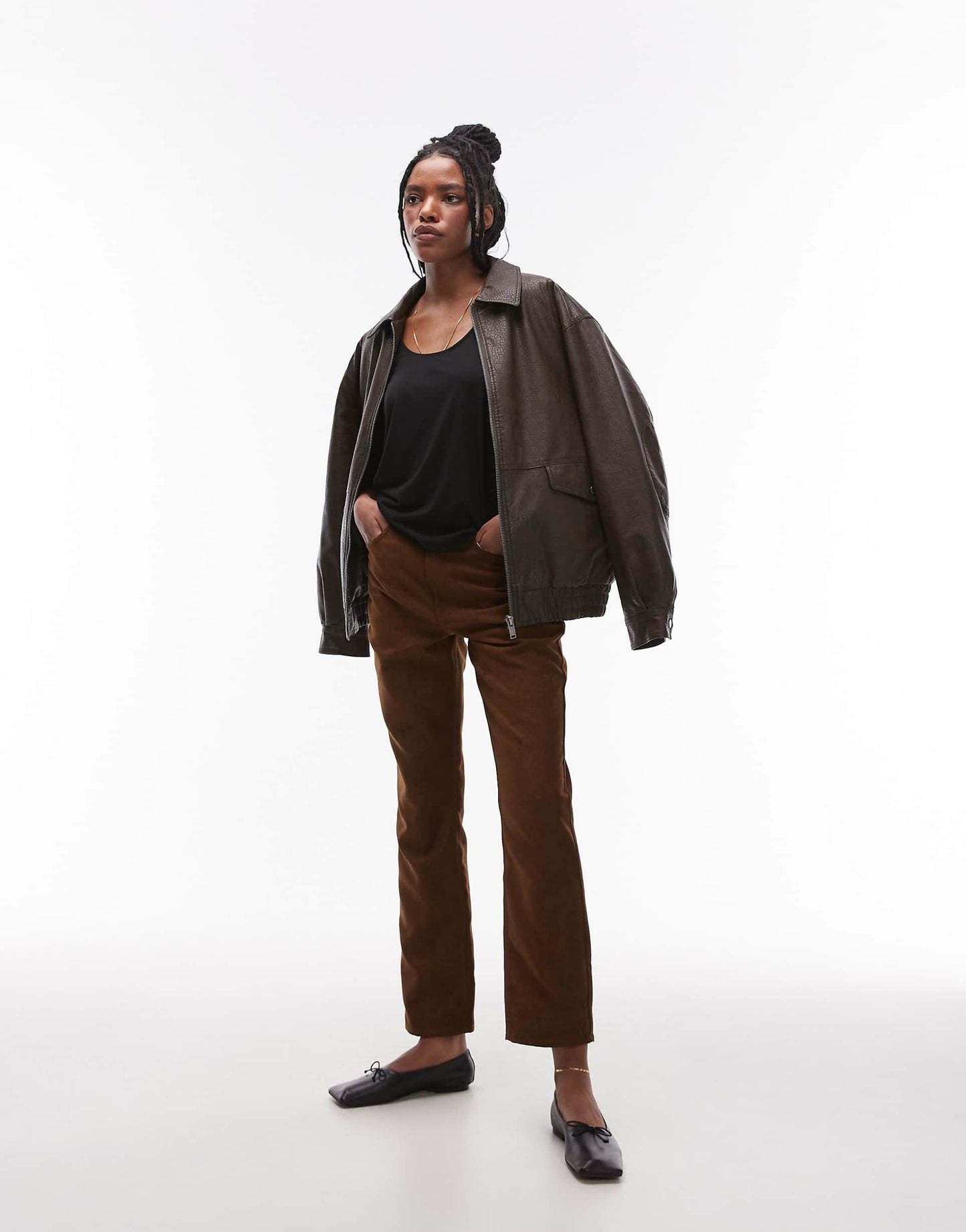 Slouchy Scoop Neck Vest