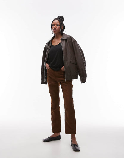 Slouchy Scoop Neck Vest