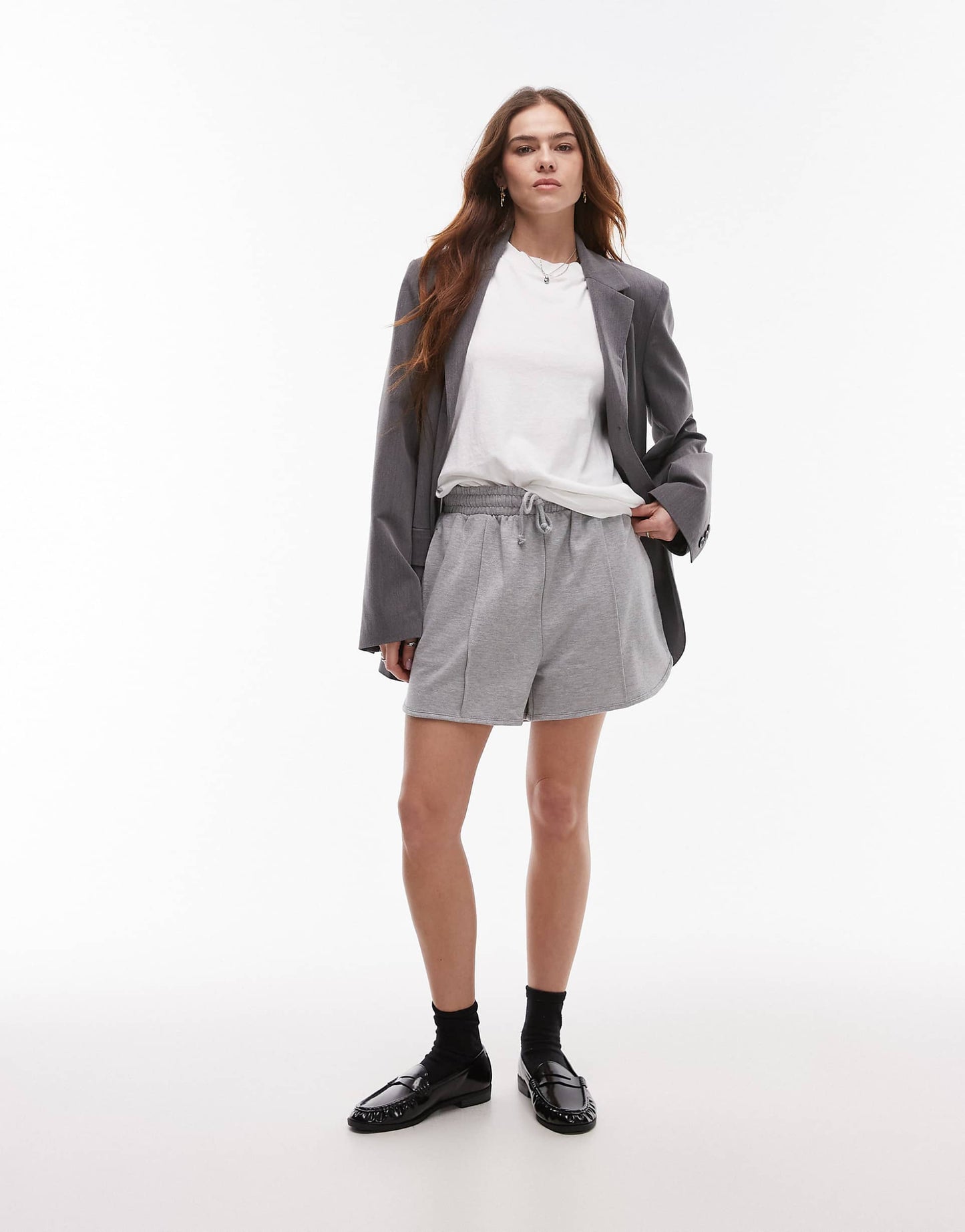 Pintuck Jogger Short