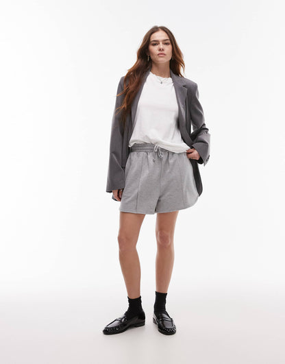 Pintuck Jogger Short
