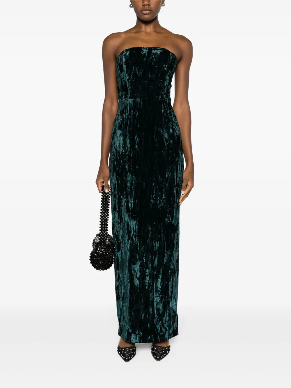 Samare Velvet Strapless Gown