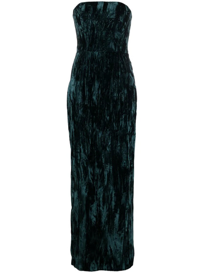 Samare Velvet Strapless Gown