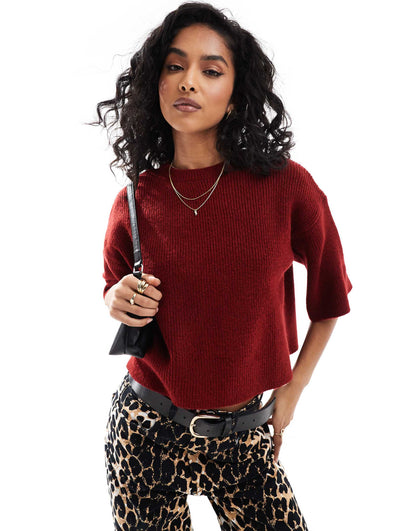 Fluffy Knitted T-Shirt