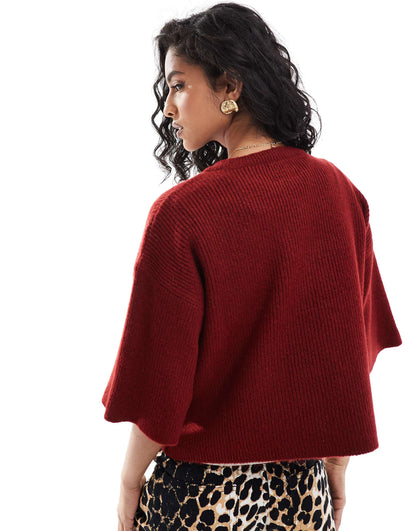 Fluffy Knitted T-Shirt